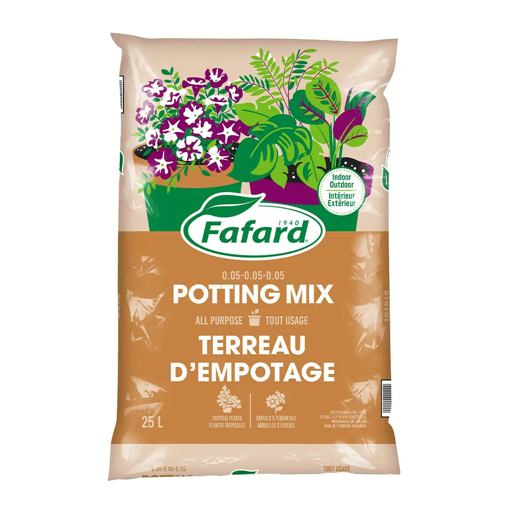 Bag of Fafard potting mix