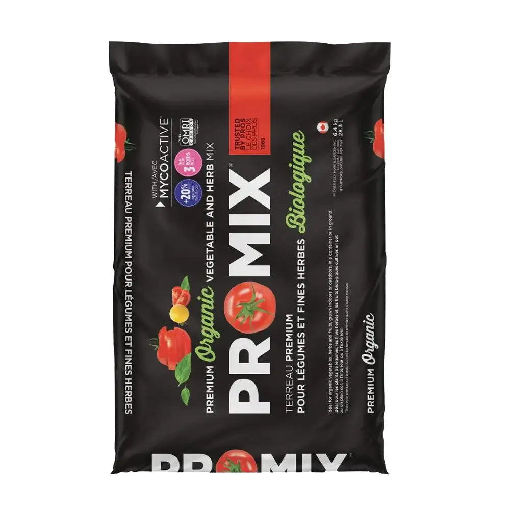 Bag of Promix vegetable and herb potting mix