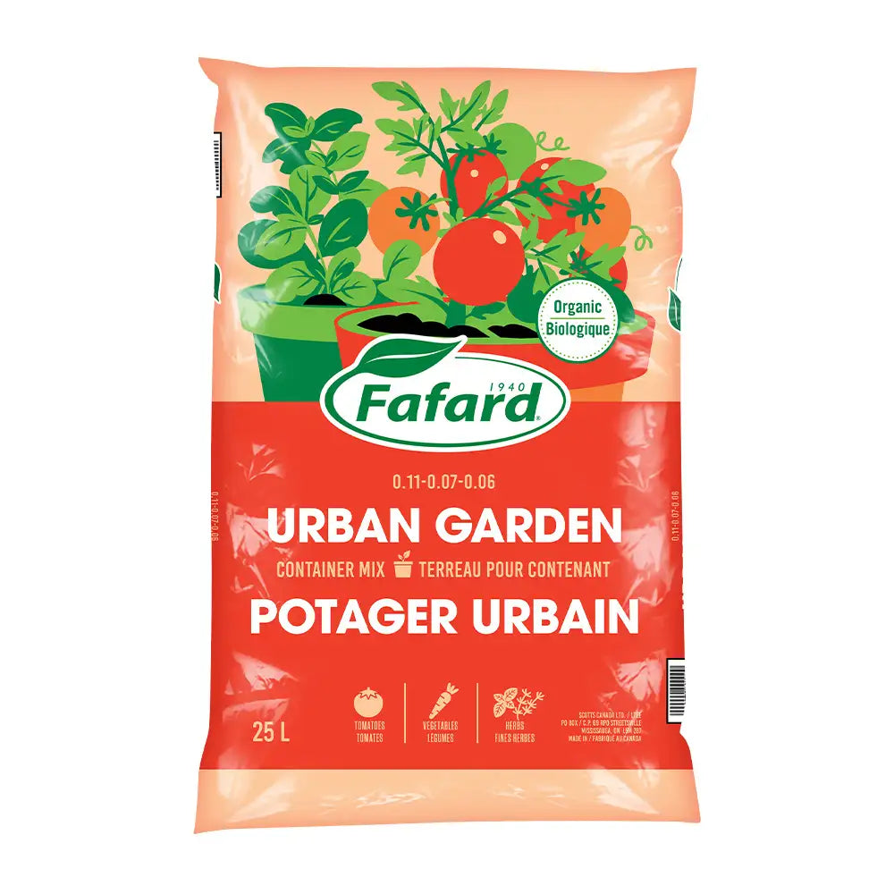 Bag of Fafard urban garden potting mix